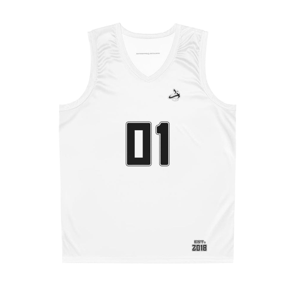 
                      
                        Athletic Apparatus Black White BL Basketball Jersey
                      
                    