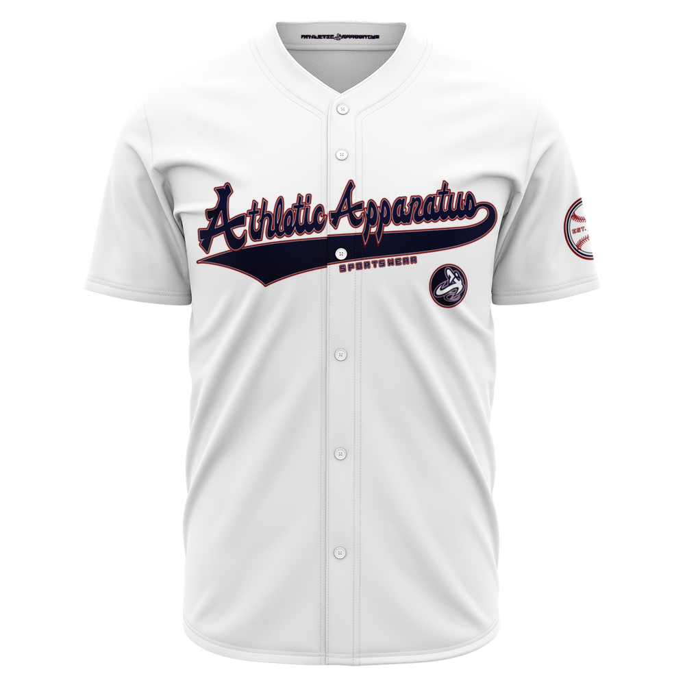 ATHLETIC APPARATUS RWB LOGO WHITE V2 BASEBALL JERSEY - Athletic Apparatus