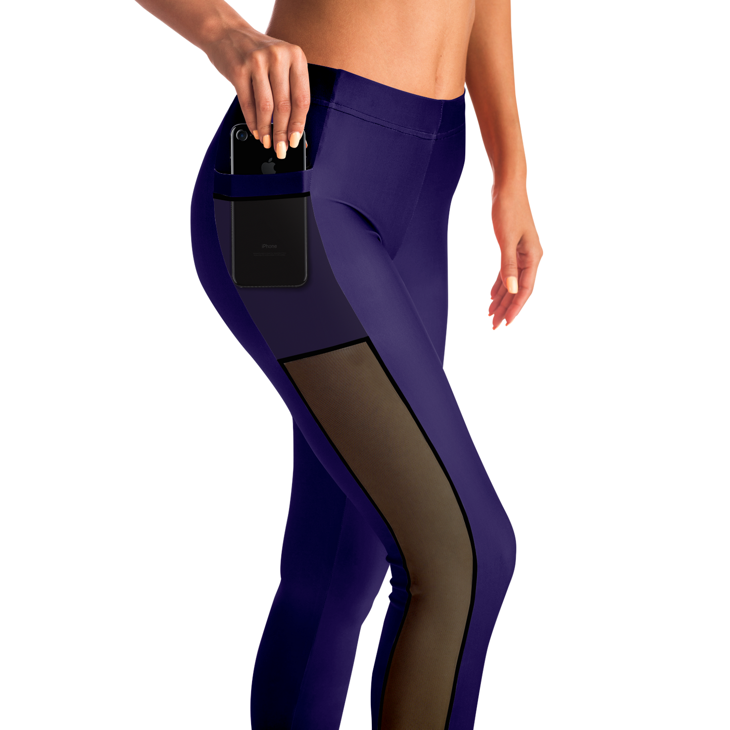 ATHLETIC APPARATUS NAVY WL V2 MESH POCKET LEGGING - Athletic Apparatus