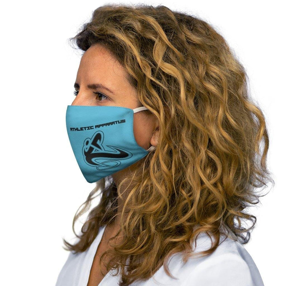 Athletic Apparatus Blue 7 Black logo Snug-Fit Polyester Face Mask 1 - Athletic Apparatus