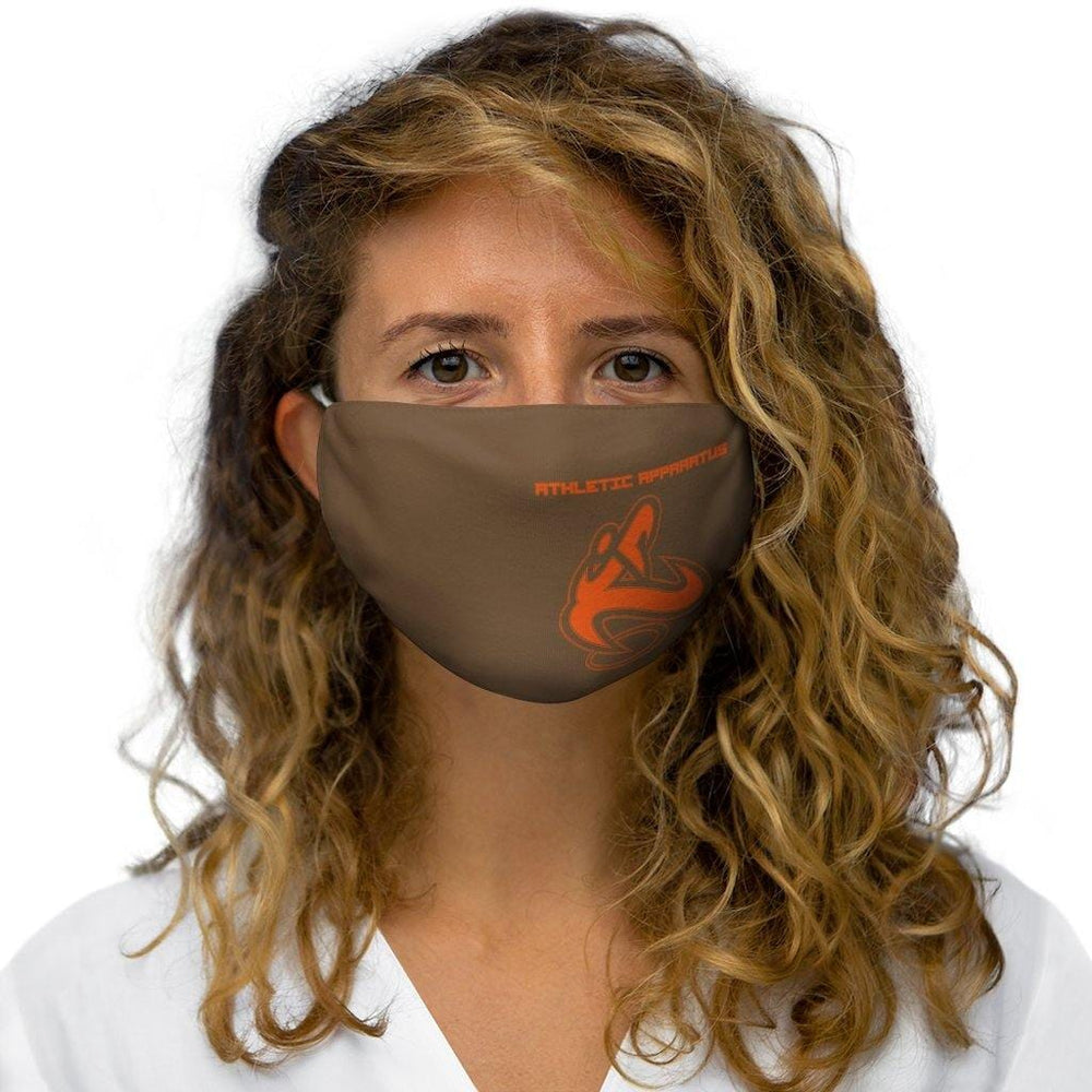 
                      
                        Athletic Apparatus Brown Orange logo Snug-Fit Polyester Face Mask 1 - Athletic Apparatus
                      
                    