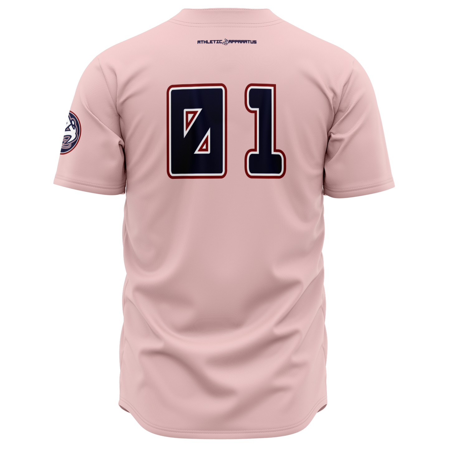 ATHLETIC APPARATUS RWB LOGO PINK E2 BASEBALL JERSEY - Athletic Apparatus