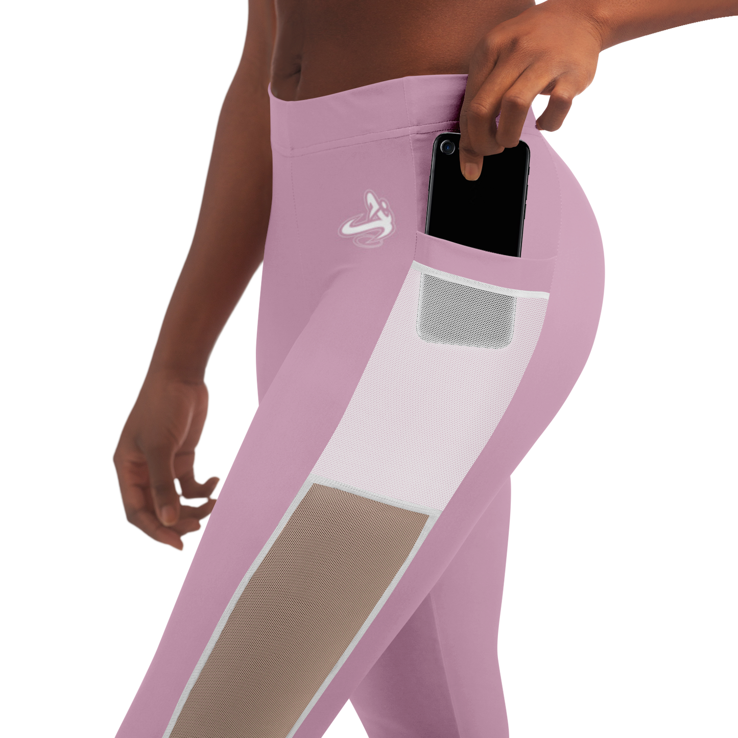 Athletic Apparatus Pink 2 WL V1 Mesh Pocket Legging - Athletic Apparatus