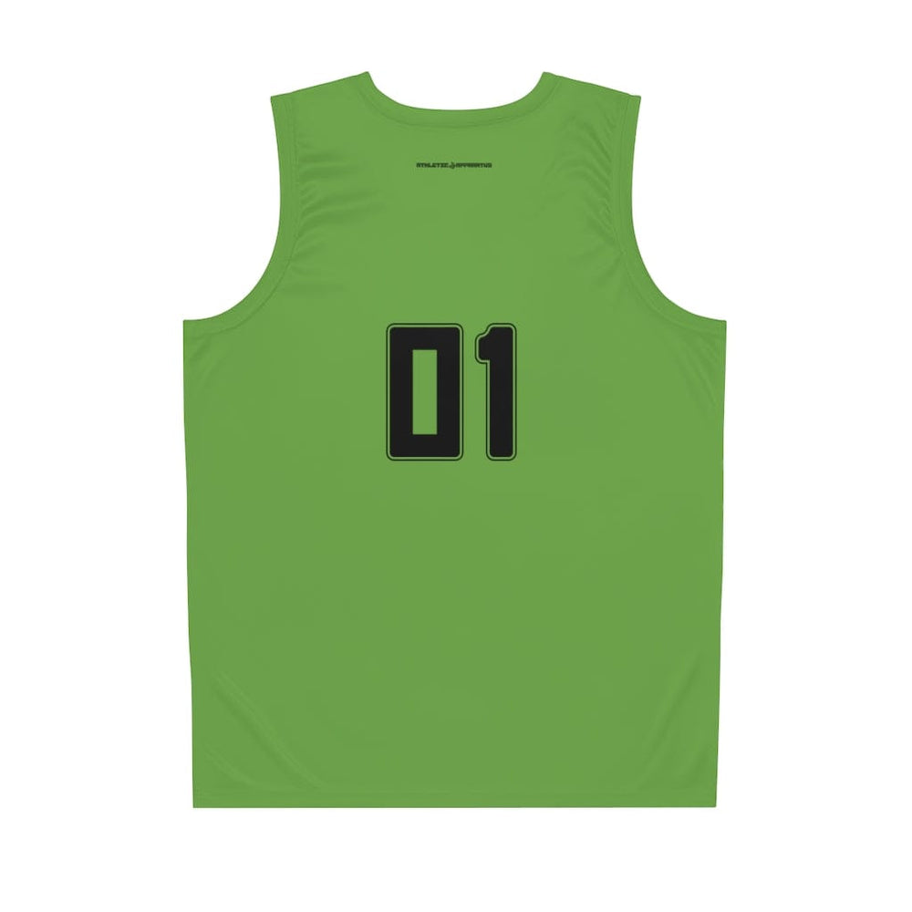 
                      
                        Athletic Apparatus Green BL Basketball Jersey
                      
                    