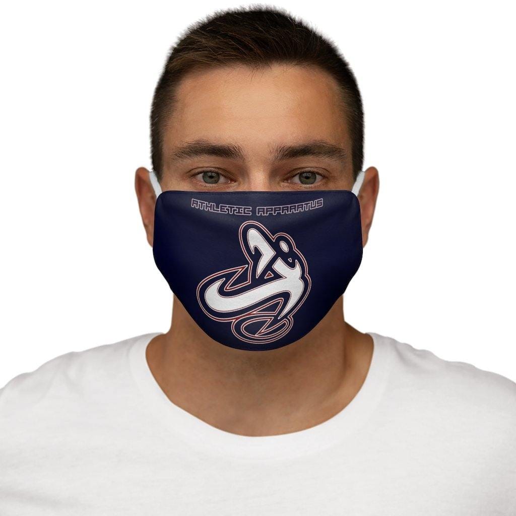Athletic Apparatus Navy RWB logo Snug-Fit Polyester Face Mask 1 - Athletic Apparatus