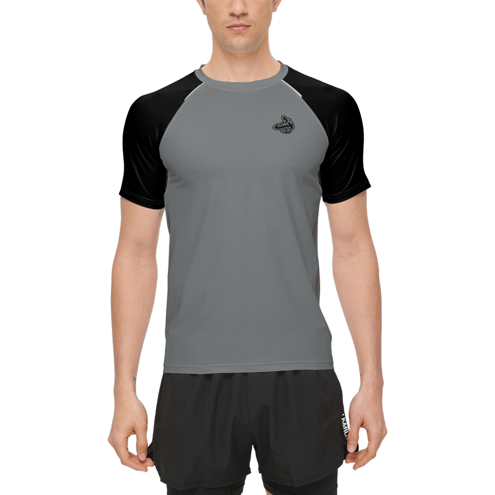 
                      
                        Athletic Apparatus BL Black Grey Men’s 3M Active Running T-Shirt
                      
                    