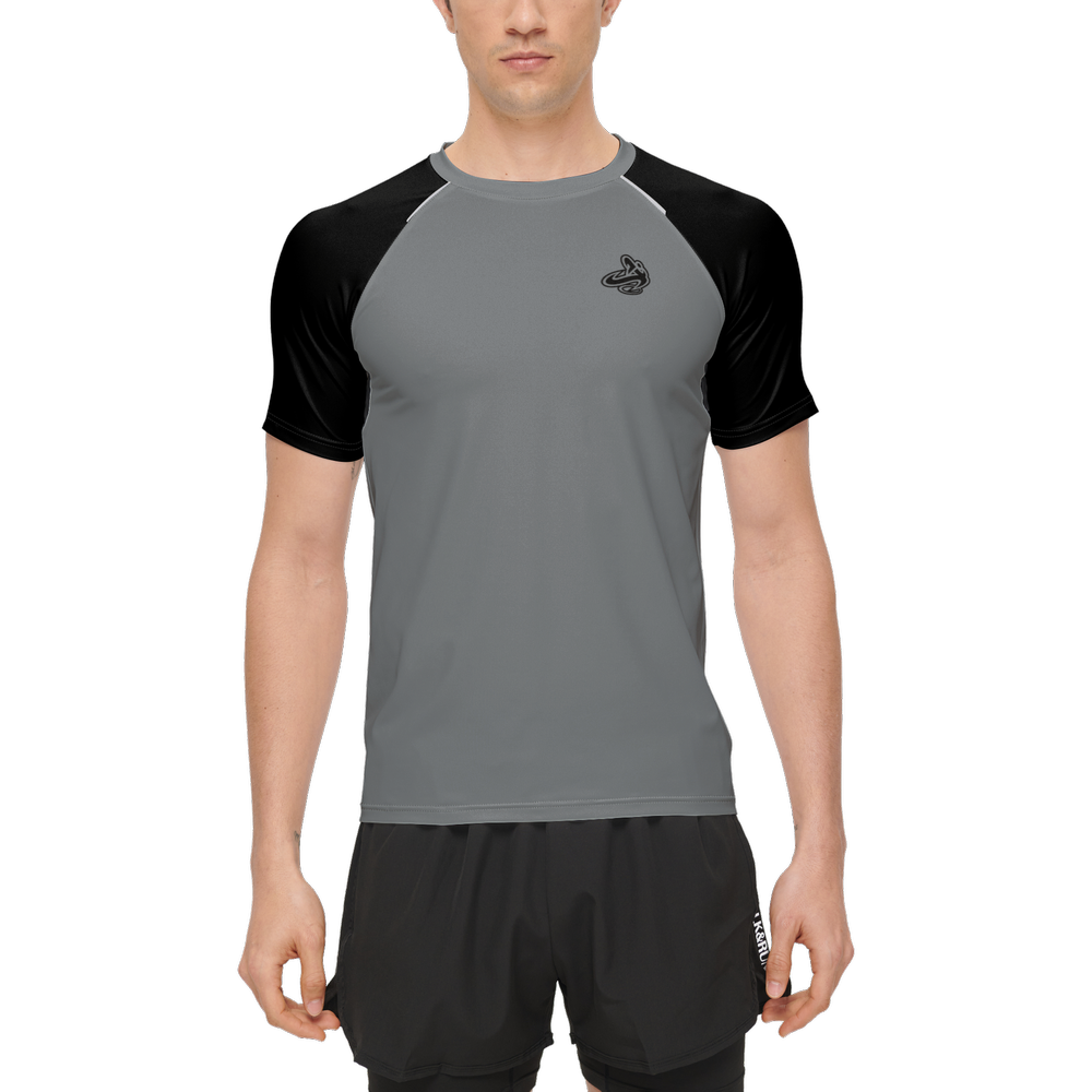 Athletic Apparatus BL Black Grey Men’s 3M Active Running T-Shirt