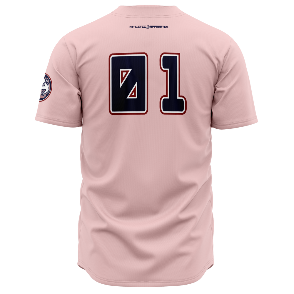 ATHLETIC APPARATUS RWB LOGO Pink V1 BASEBALL JERSEY - Athletic Apparatus