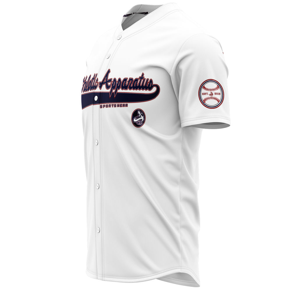 
                      
                        ATHLETIC APPARATUS RWB LOGO WHITE V2 BASEBALL JERSEY - Athletic Apparatus
                      
                    