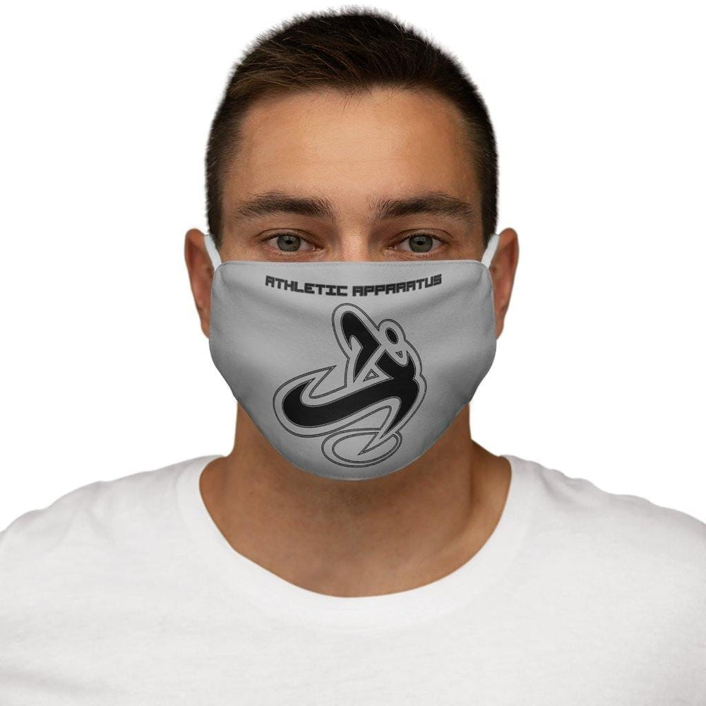 
                      
                        Athletic Apparatus Grey 2 Black logo Snug-Fit Polyester Face Mask - Athletic Apparatus
                      
                    