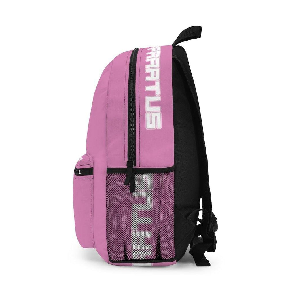 
                      
                        Athletic Apparatus Pink 1 Backpack with white name label on top (Made in USA) - Athletic Apparatus
                      
                    