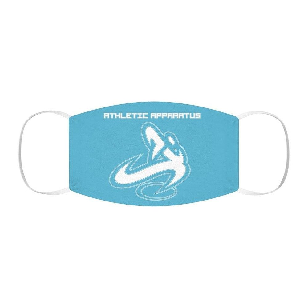 Athletic Apparatus Blue 7 White logo Snug-Fit Polyester Face Mask - Athletic Apparatus