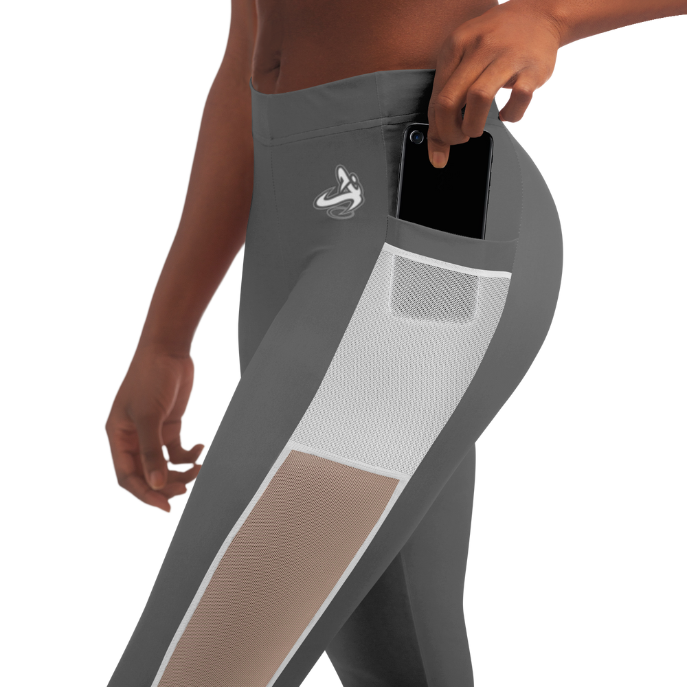 Athletic Apparatus Grey 2 WL V1 Mesh Pocket Legging - Athletic Apparatus