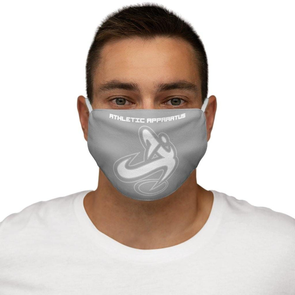 
                      
                        Athletic Apparatus Grey 2 White logo Snug-Fit Polyester Face Mask - Athletic Apparatus
                      
                    