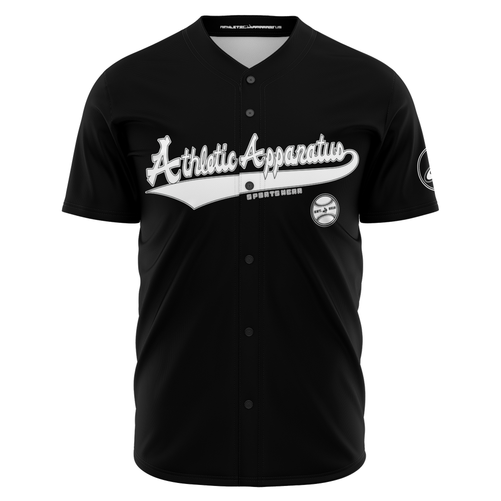 
                      
                        ATHLETIC APPARATUS WHITE LOGO BLACK V1 BASEBALL JERSEY - Athletic Apparatus
                      
                    