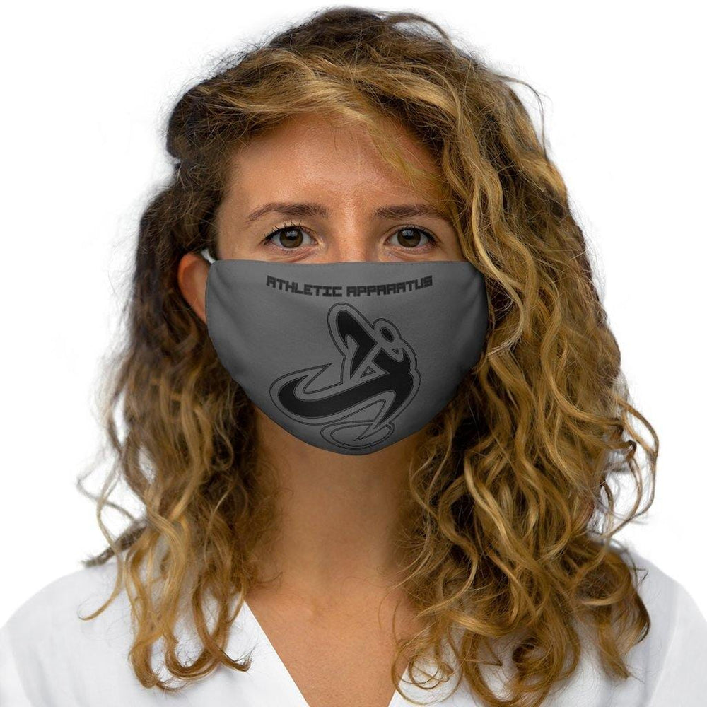 
                      
                        Athletic Apparatus Grey Black logo Snug-Fit Polyester Face Mask - Athletic Apparatus
                      
                    