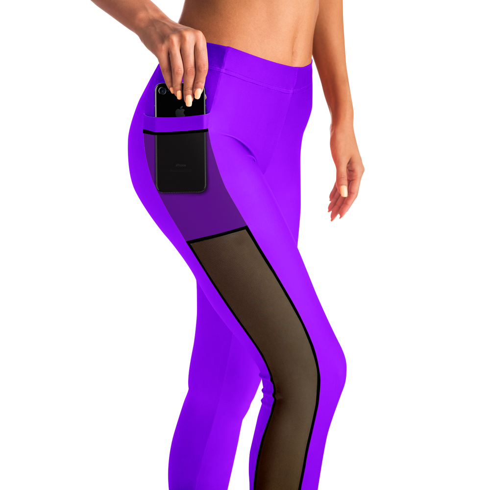 Athletic Apparatus Purple BL V1 Mesh Pocket Legging - Athletic Apparatus