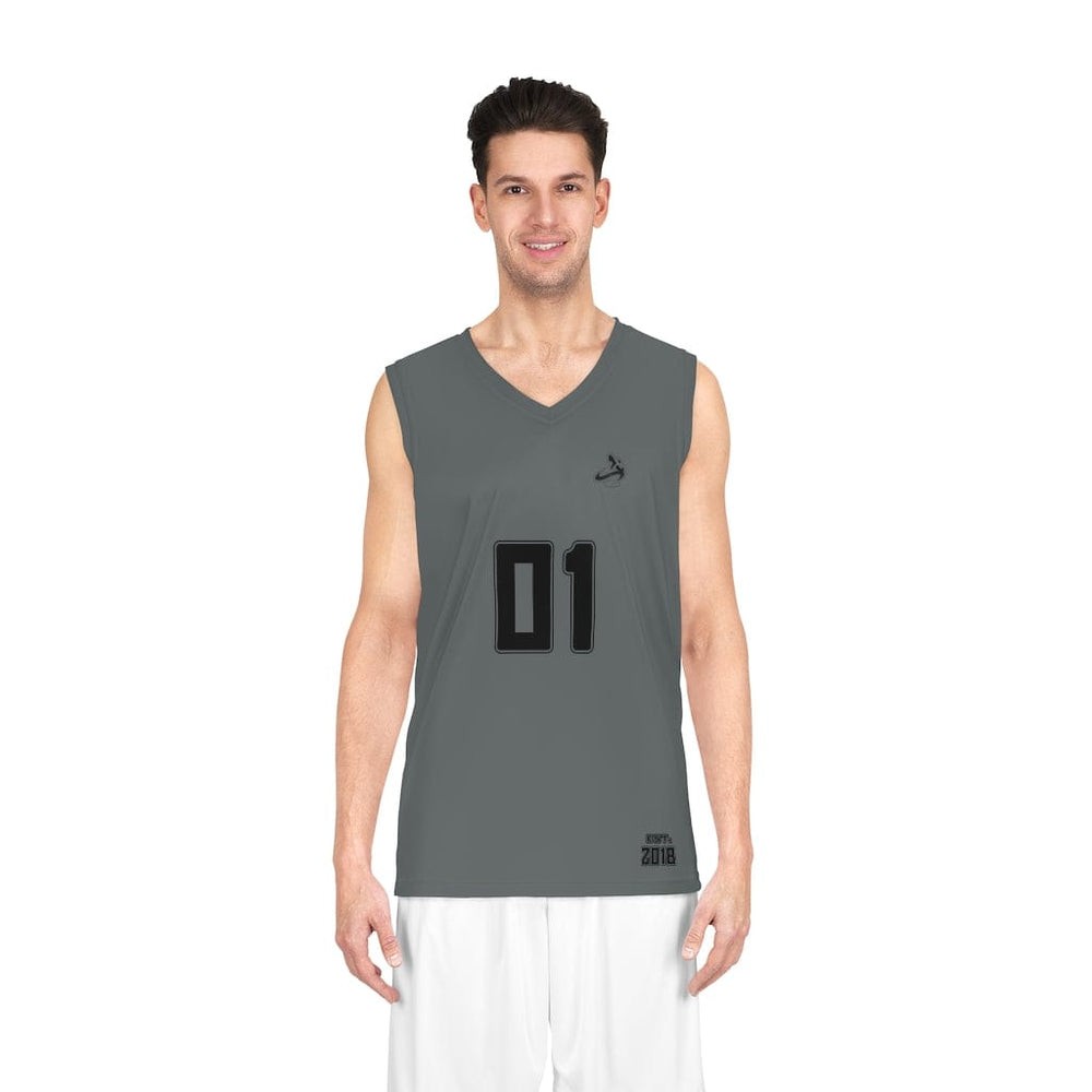 Athletic Apparatus Dark Grey BL Basketball Jersey