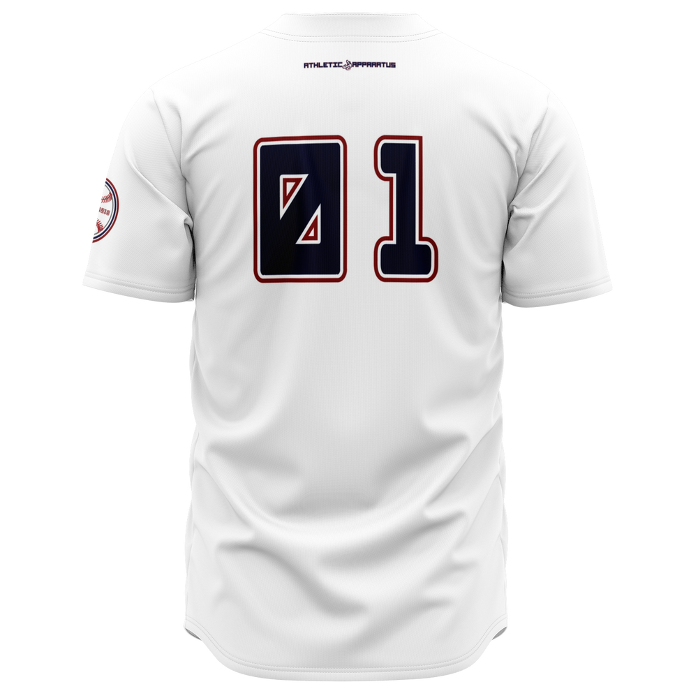 
                      
                        ATHLETIC APPARATUS RWB LOGO WHITE V2 BASEBALL JERSEY - Athletic Apparatus
                      
                    