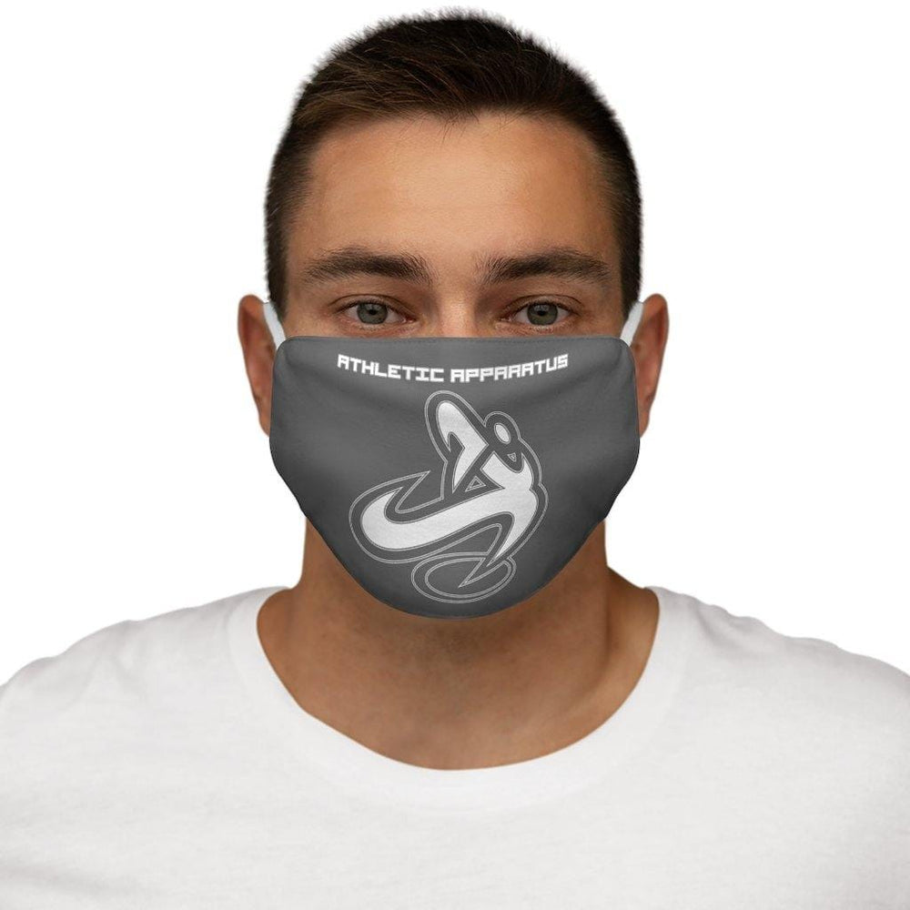 
                      
                        Athletic Apparatus Grey White logo Snug-Fit Polyester Face Mask - Athletic Apparatus
                      
                    