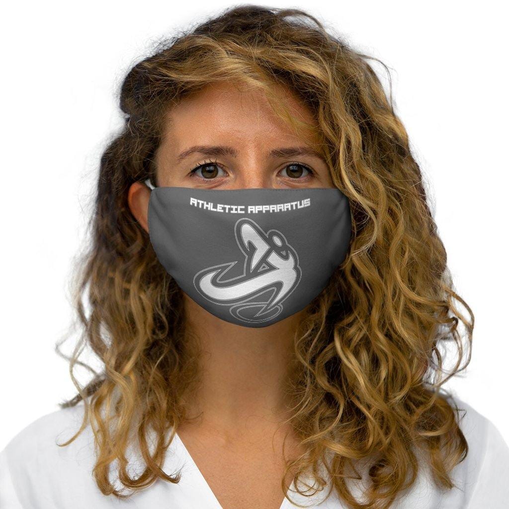 
                  
                    Athletic Apparatus Grey White logo Snug-Fit Polyester Face Mask - Athletic Apparatus
                  
                