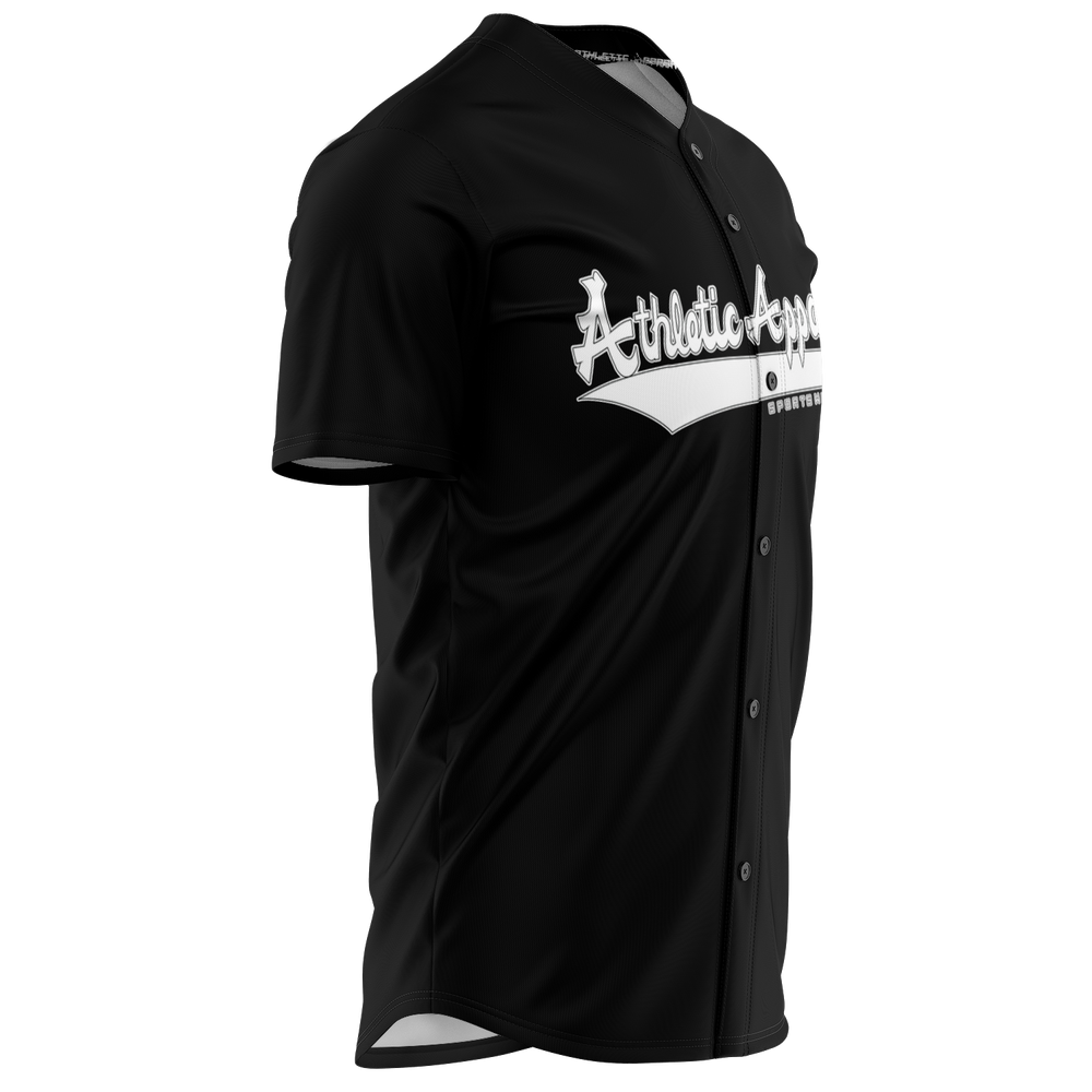 
                      
                        ATHLETIC APPARATUS WHITE LOGO BLACK E2 BASEBALL JERSEY - Athletic Apparatus
                      
                    