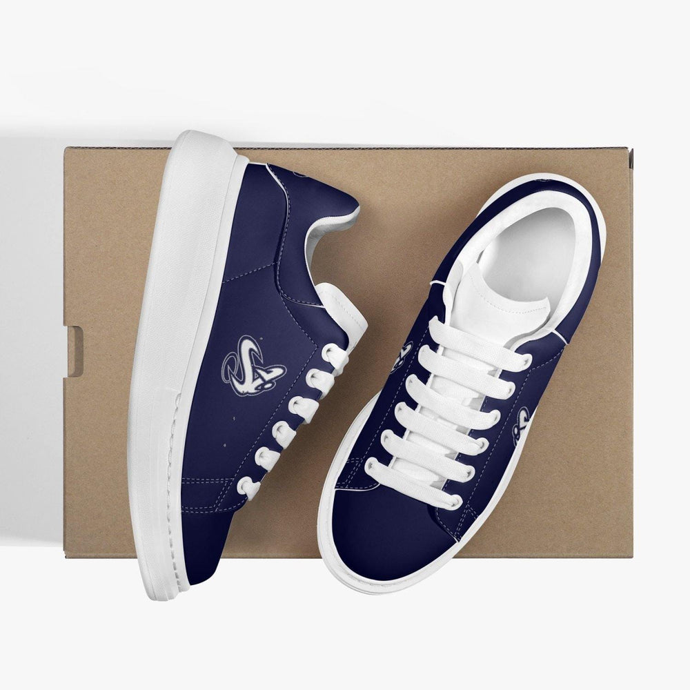 
                      
                        ATHLETIC APPARATUS NAVY BLUE LIFESTYLE LOW-TOP LEATHER SNEAKERS - Athletic Apparatus
                      
                    