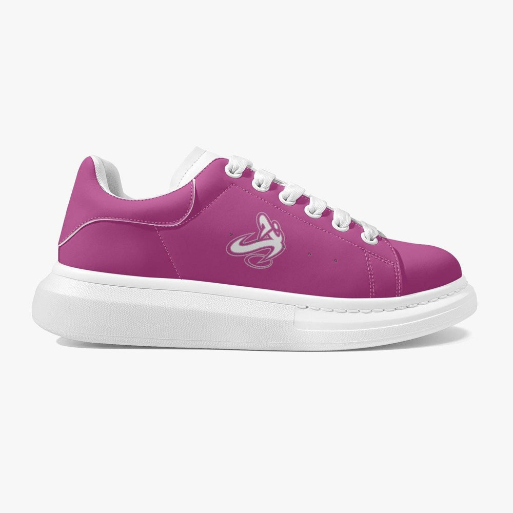 Athletic Apparatus Pink  Lifestyle Low-Top Leather Sneakers - Athletic Apparatus