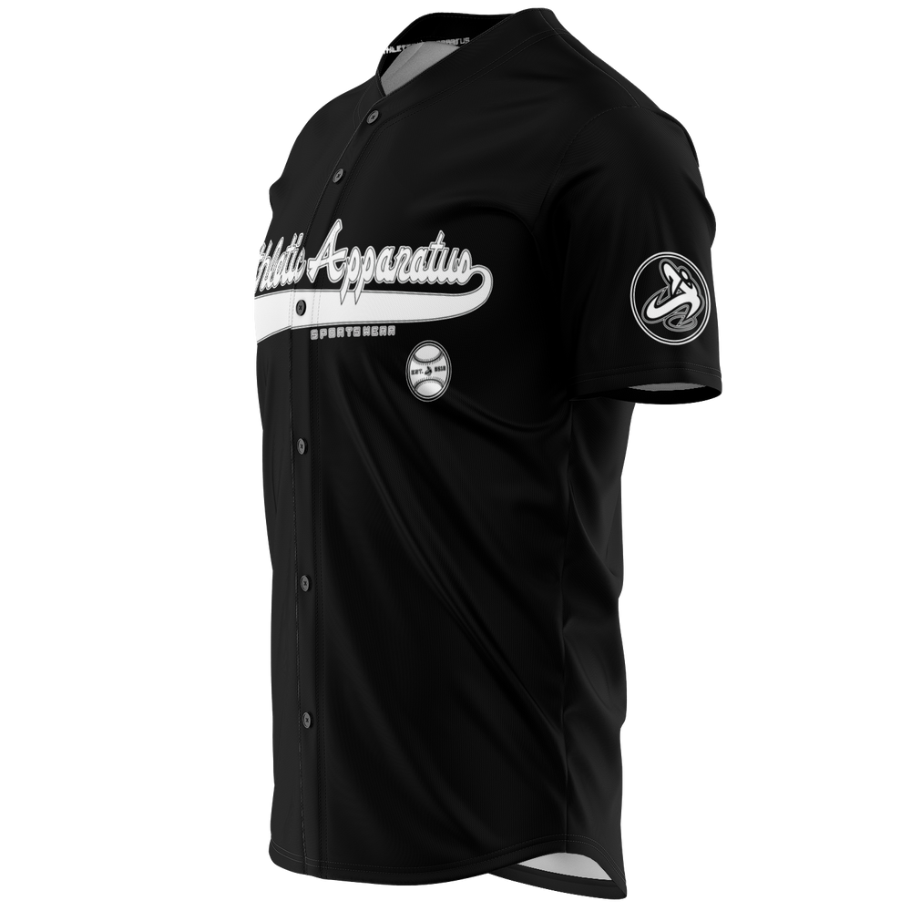 
                      
                        ATHLETIC APPARATUS WHITE LOGO BLACK V1 BASEBALL JERSEY - Athletic Apparatus
                      
                    