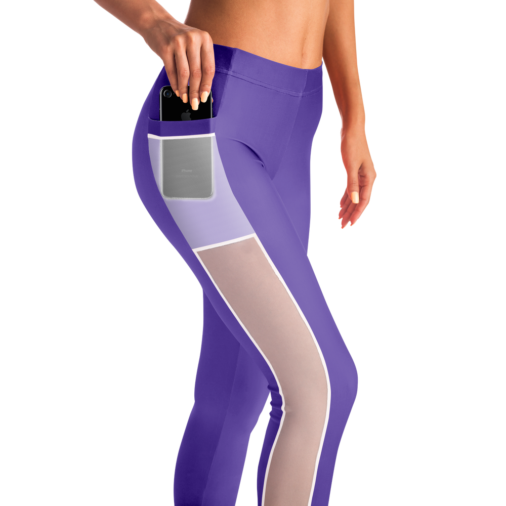 Athletic Apparatus Purple 2 BL V2 Mesh Pocket Legging - Athletic Apparatus