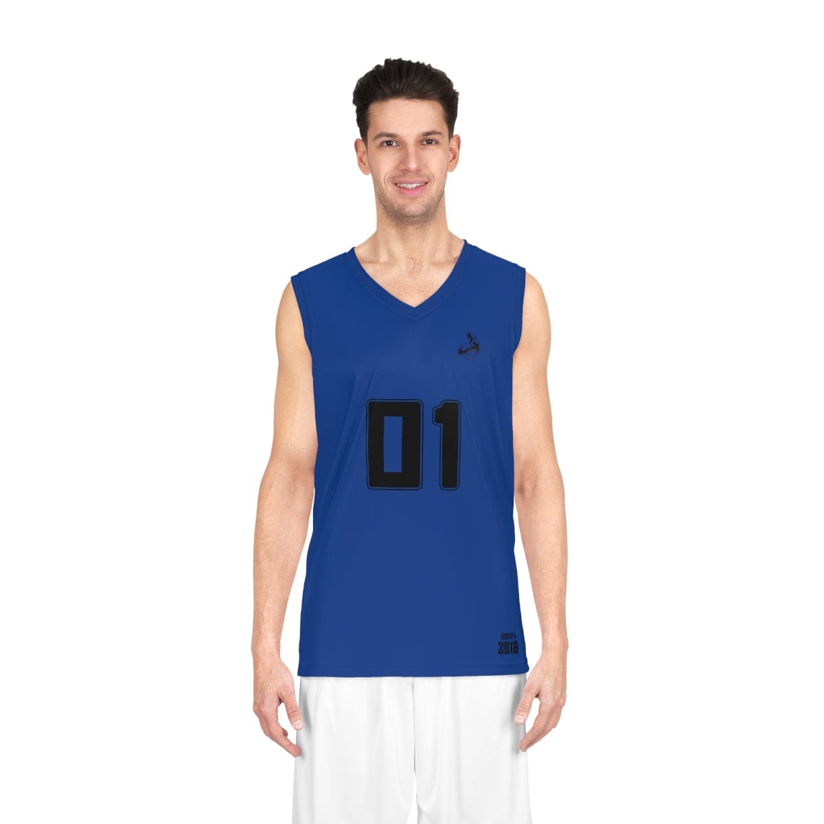 Athletic Apparatus Dark Blue BL Basketball Jersey