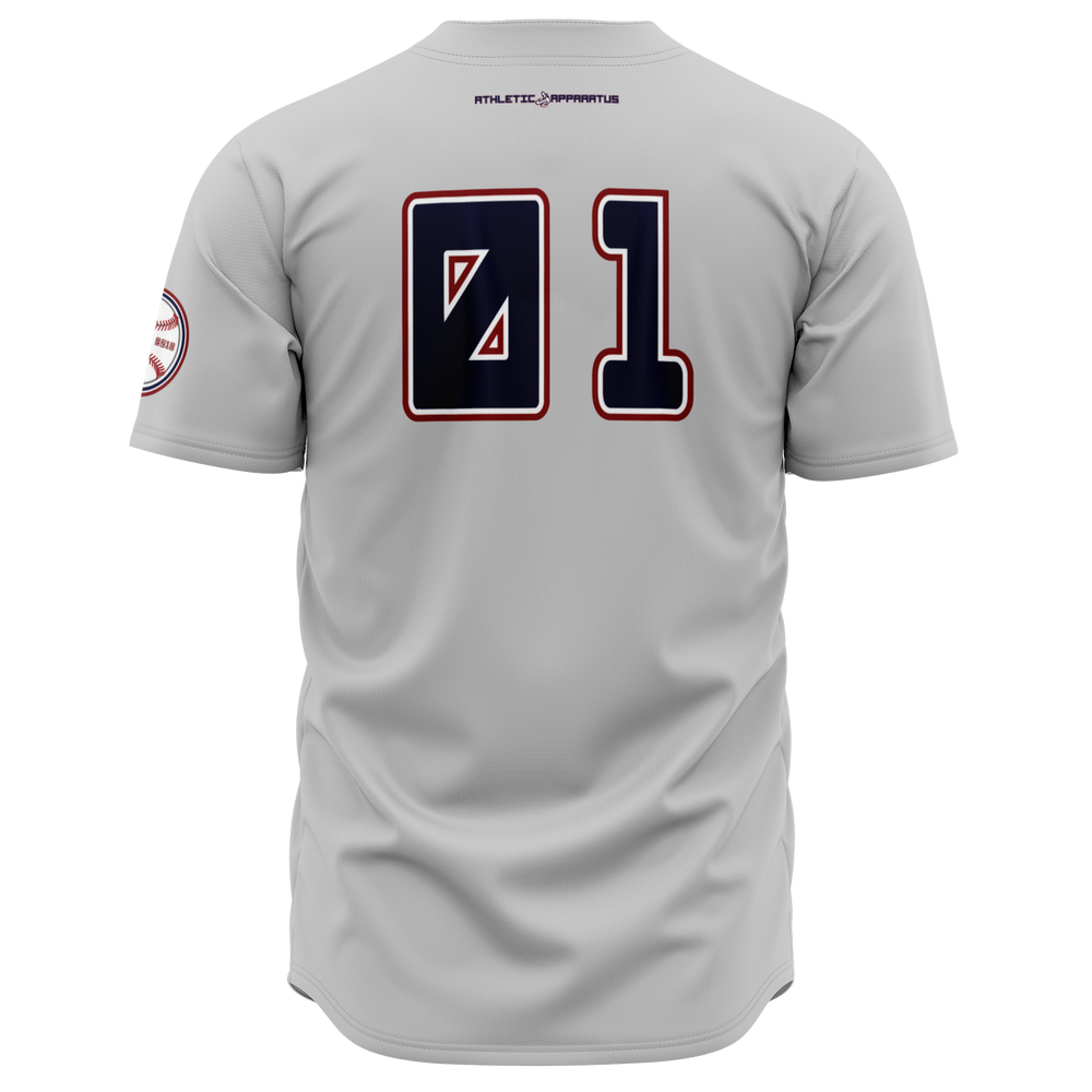 
                      
                        ATHLETIC APPARATUS RWB LOGO GREY 3 V2 BASEBALL JERSEY - Athletic Apparatus
                      
                    