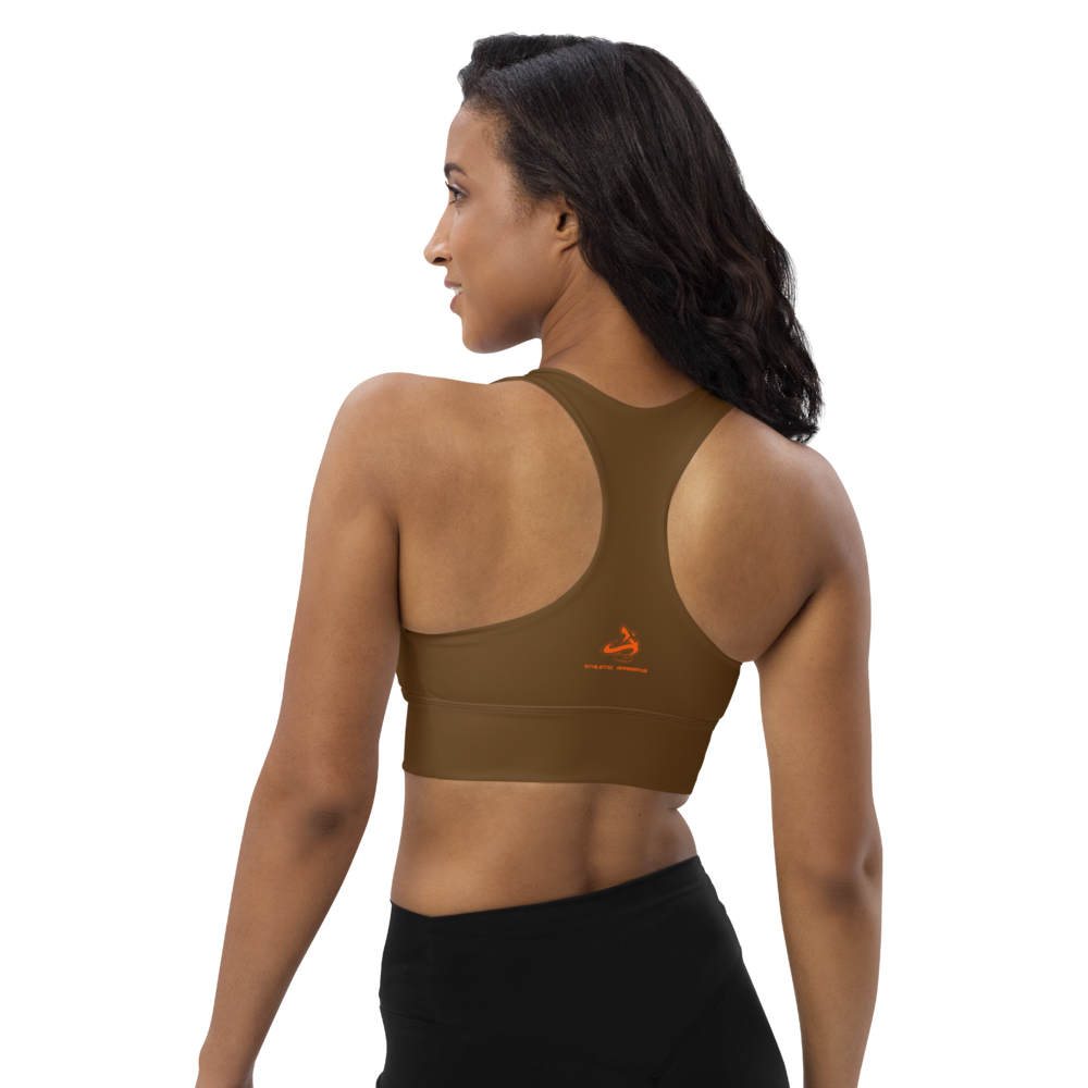 
                      
                        Athletic Apparatus Brown OL Longline sports bra
                      
                    