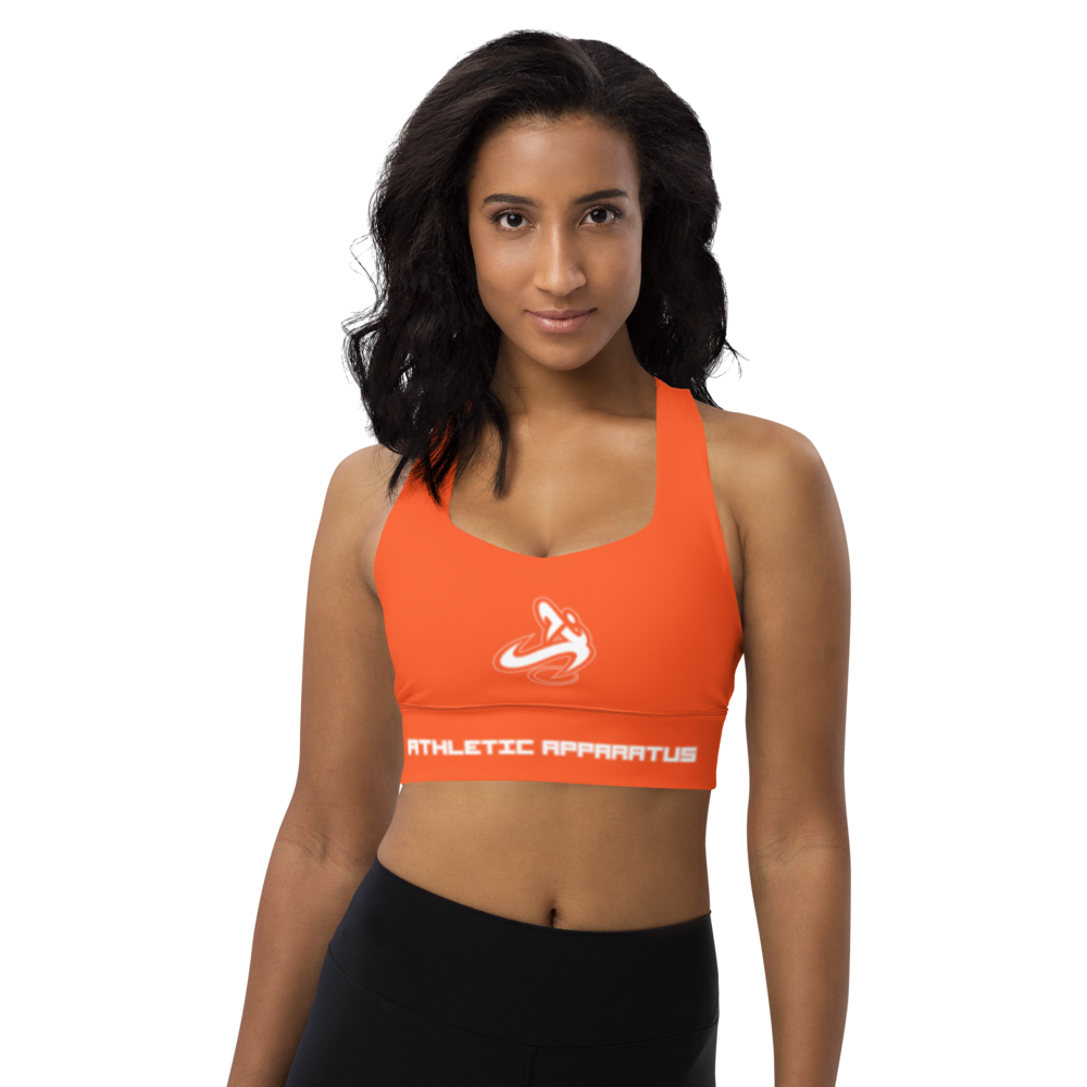 Athletic Apparatus Outrageous Orange WL Longline sports bra