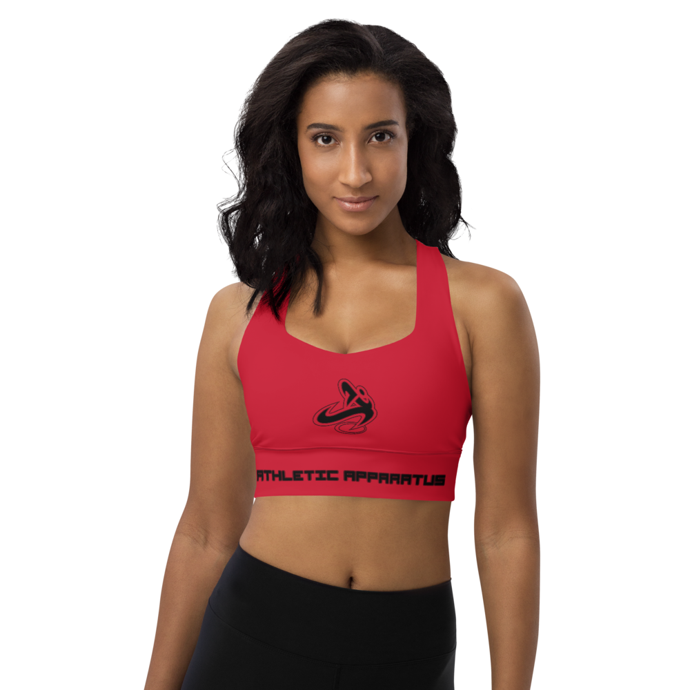 Athletic Apparatus Red BL Longline sports bra