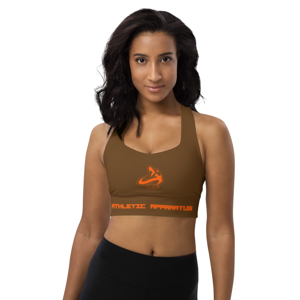 
                      
                        Athletic Apparatus Brown OL Longline sports bra
                      
                    