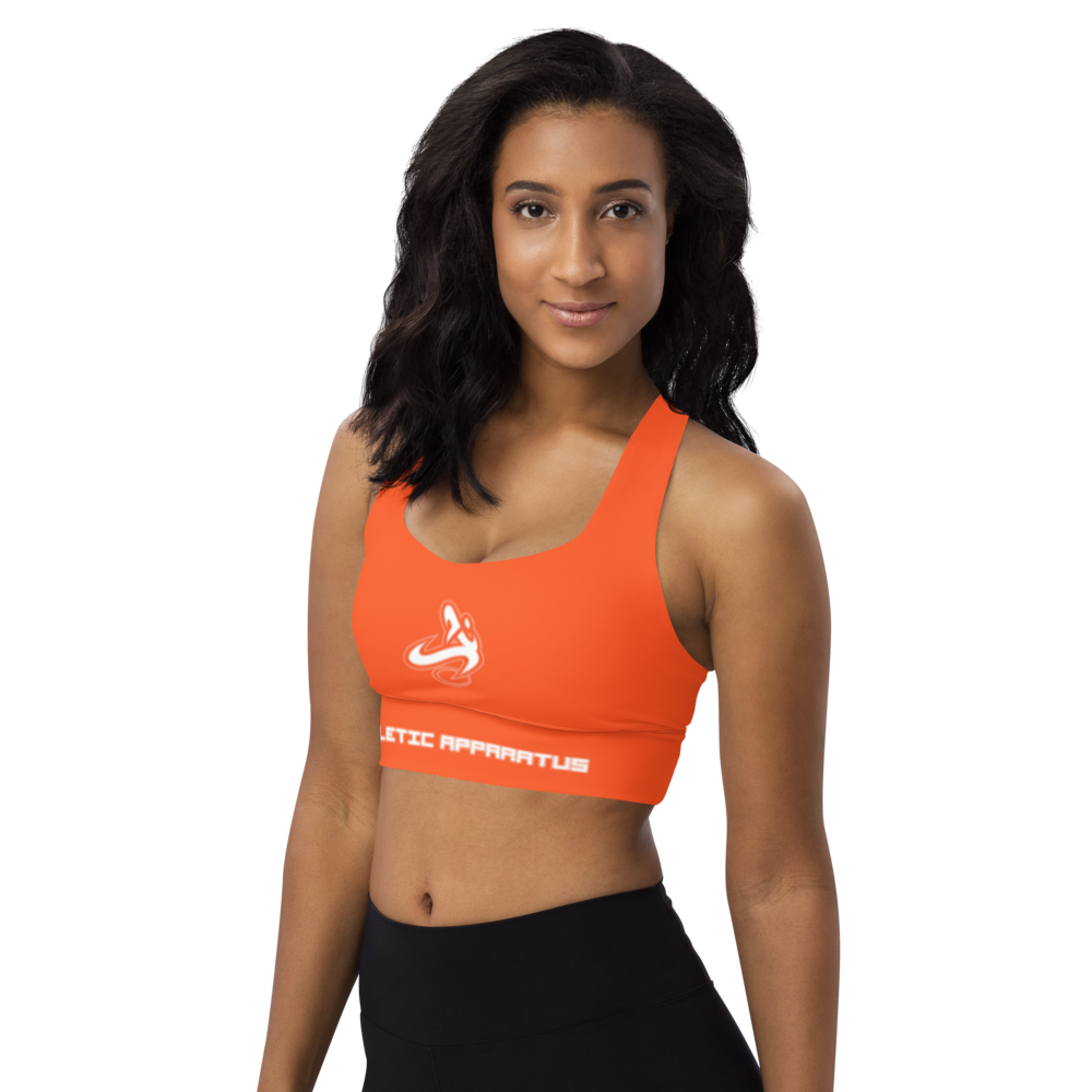 
                      
                        Athletic Apparatus Outrageous Orange WL Longline sports bra
                      
                    