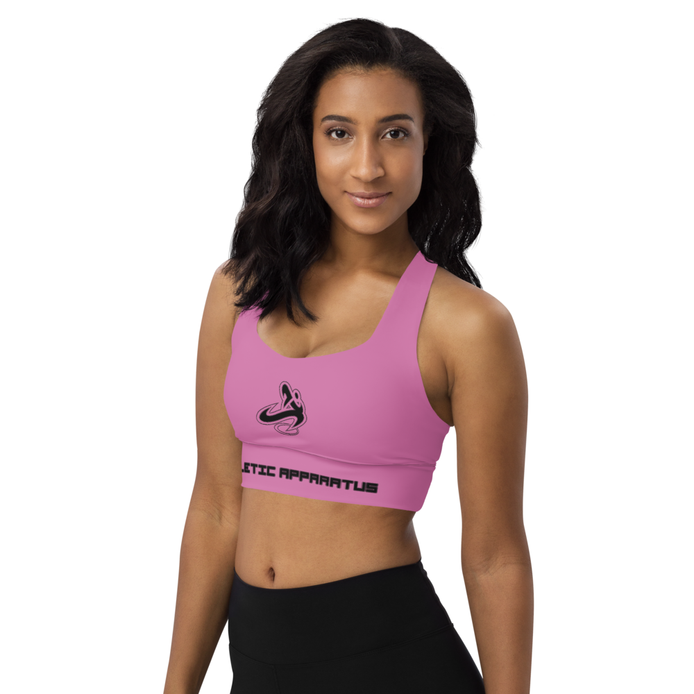 Athletic Apparatus Pink 1 BL Longline sports bra