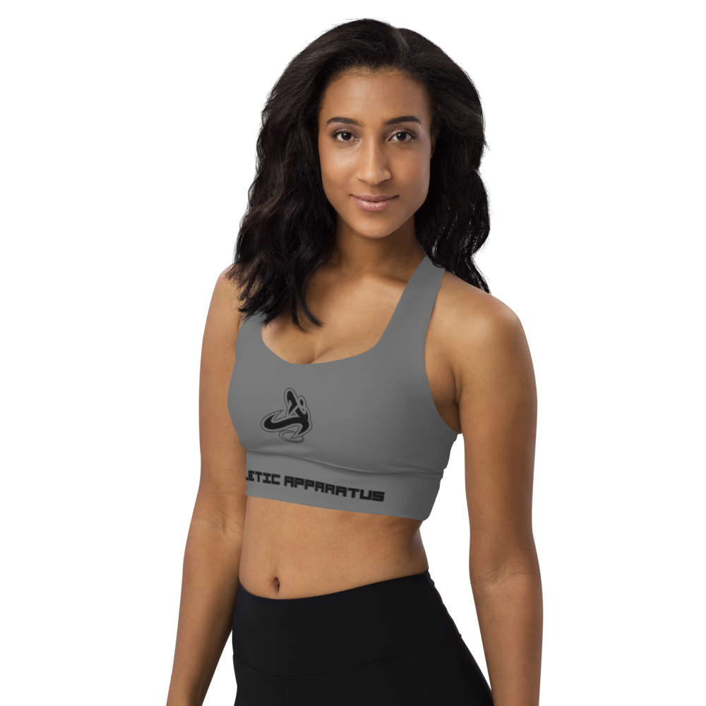 Athletic Apparatus Grey BL Longline sports bra