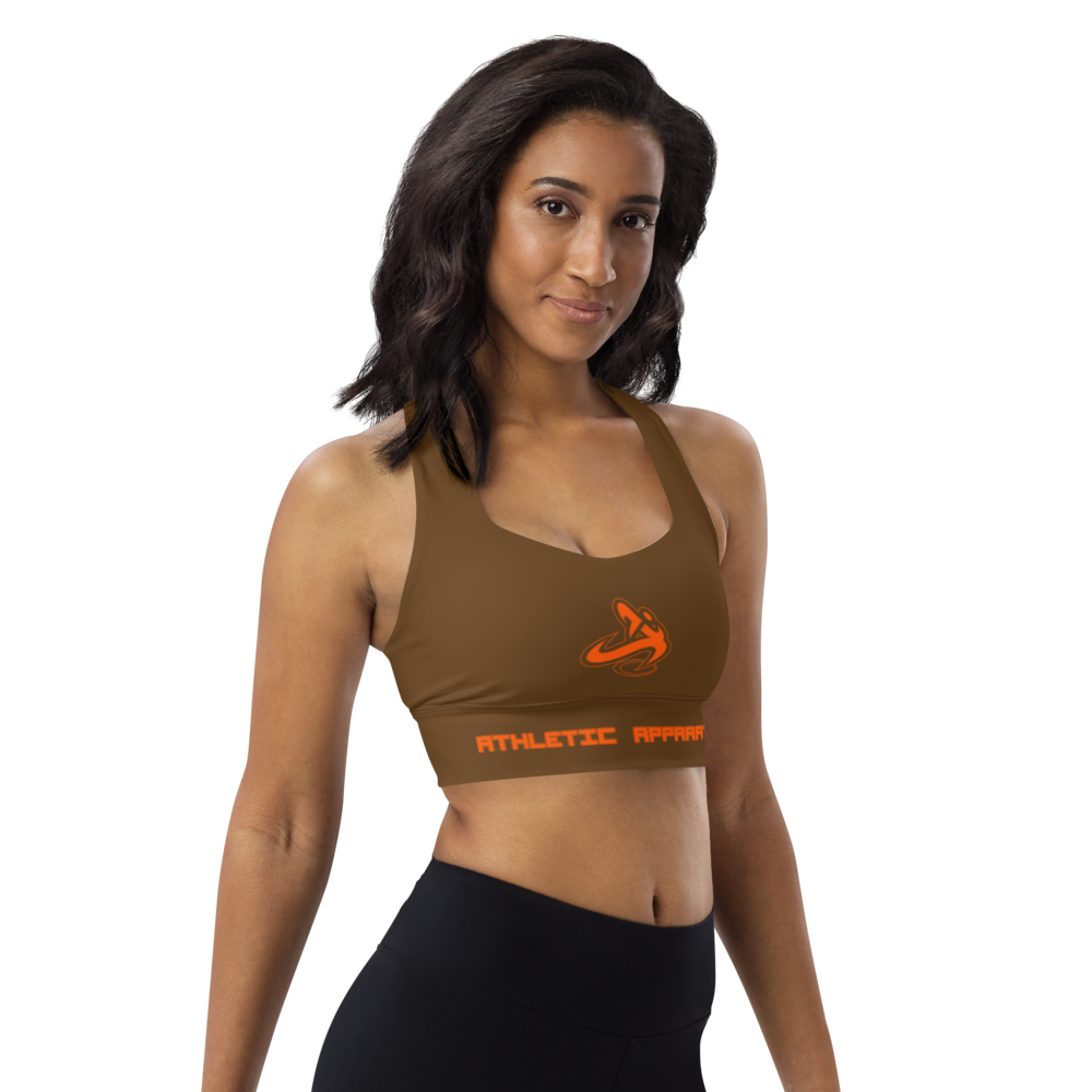 
                      
                        Athletic Apparatus Brown OL Longline sports bra
                      
                    