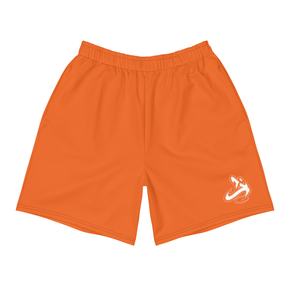 
                      
                        Athletic Apparatus Orange White logo Men's Athletic Long Shorts
                      
                    