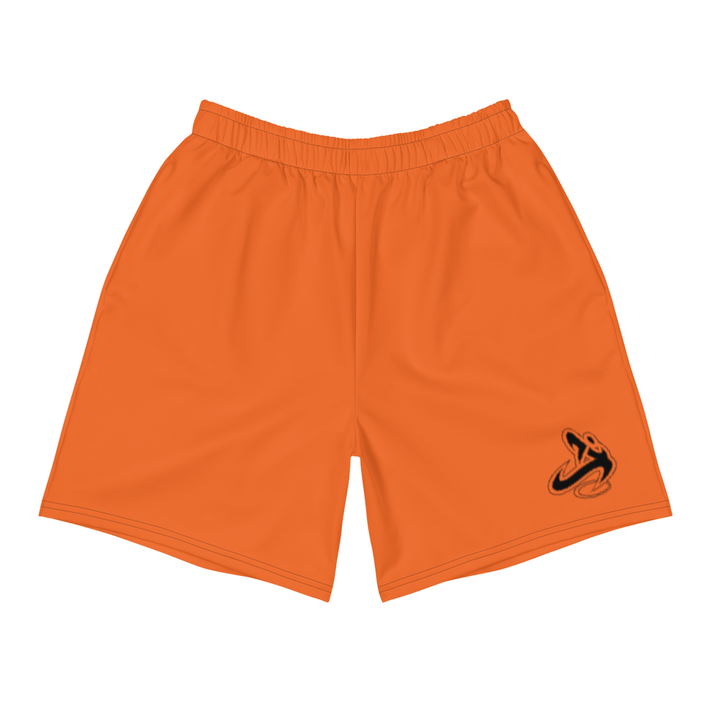 Athletic Apparatus Orange Black logo Men's Athletic Long Shorts