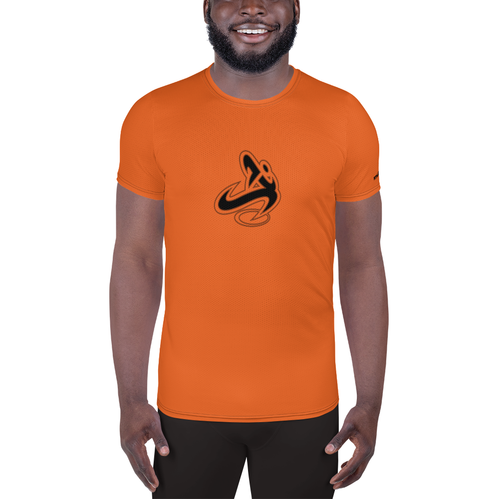 
                      
                        Athletic Apparatus Orange Black logo Men's Athletic T-shirt
                      
                    