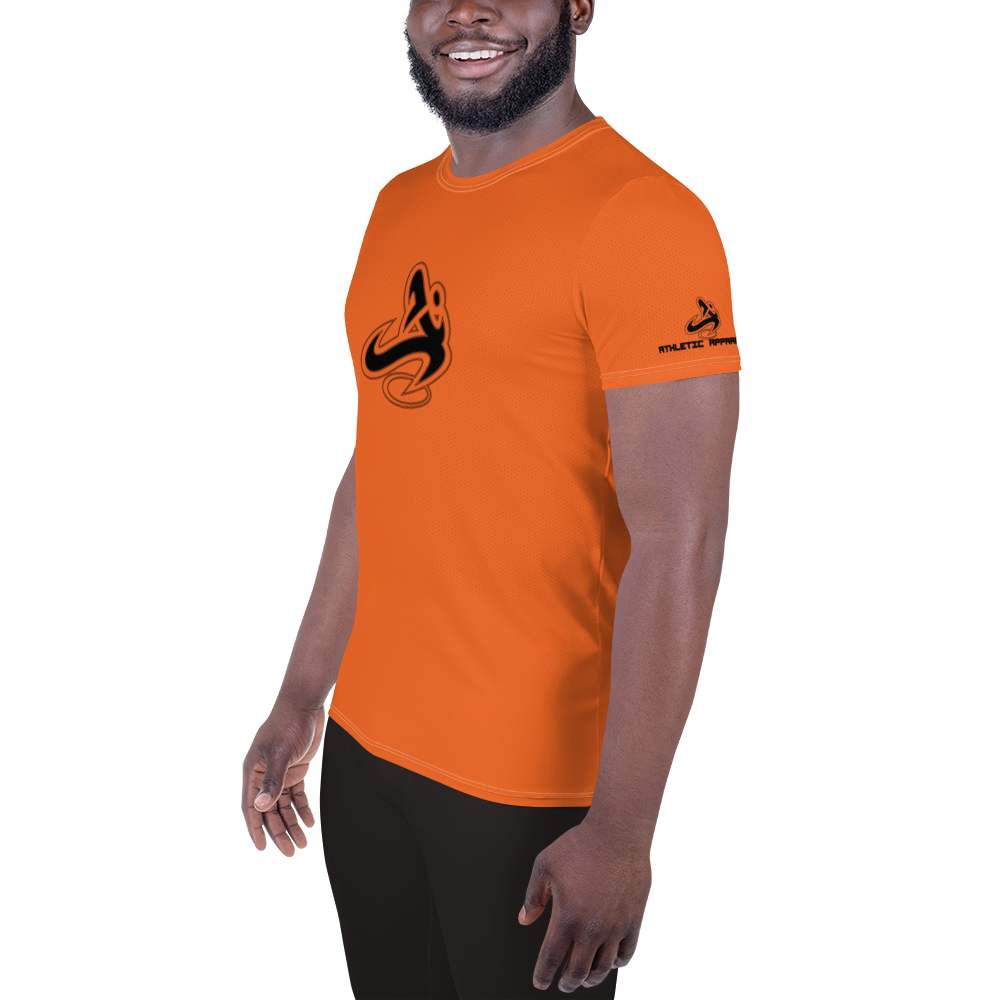 
                      
                        Athletic Apparatus Orange Black logo White Stitch Men's Athletic T-shirt
                      
                    