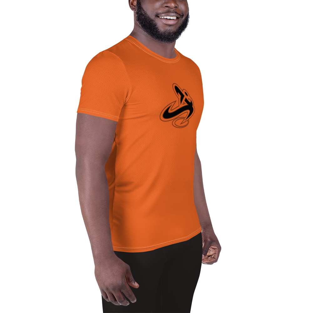 
                      
                        Athletic Apparatus Orange Black logo White Stitch Men's Athletic T-shirt
                      
                    