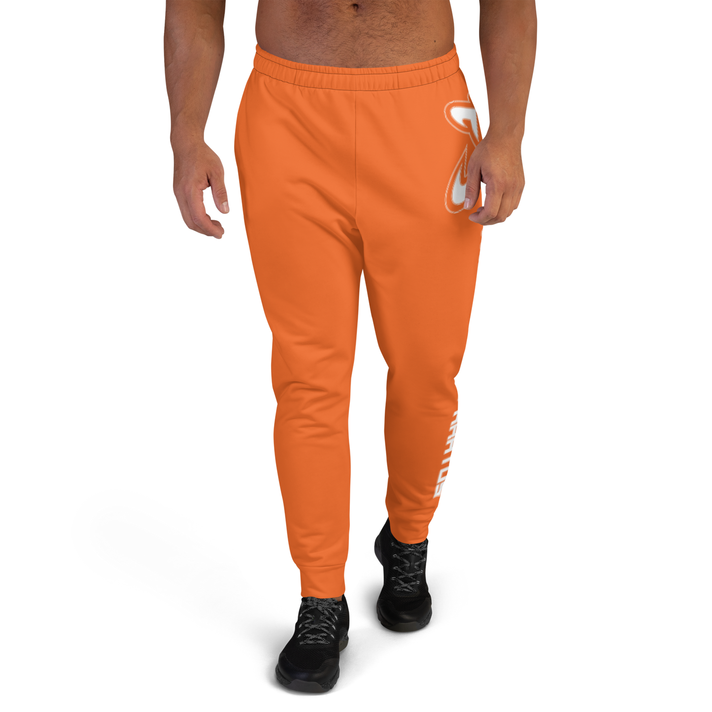 Athletic Apparatus Orange White Logo V1 Men's Joggers