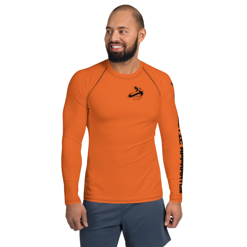 
                      
                        Athletic Apparatus Orange Black Logo Men's Rash Guard
                      
                    