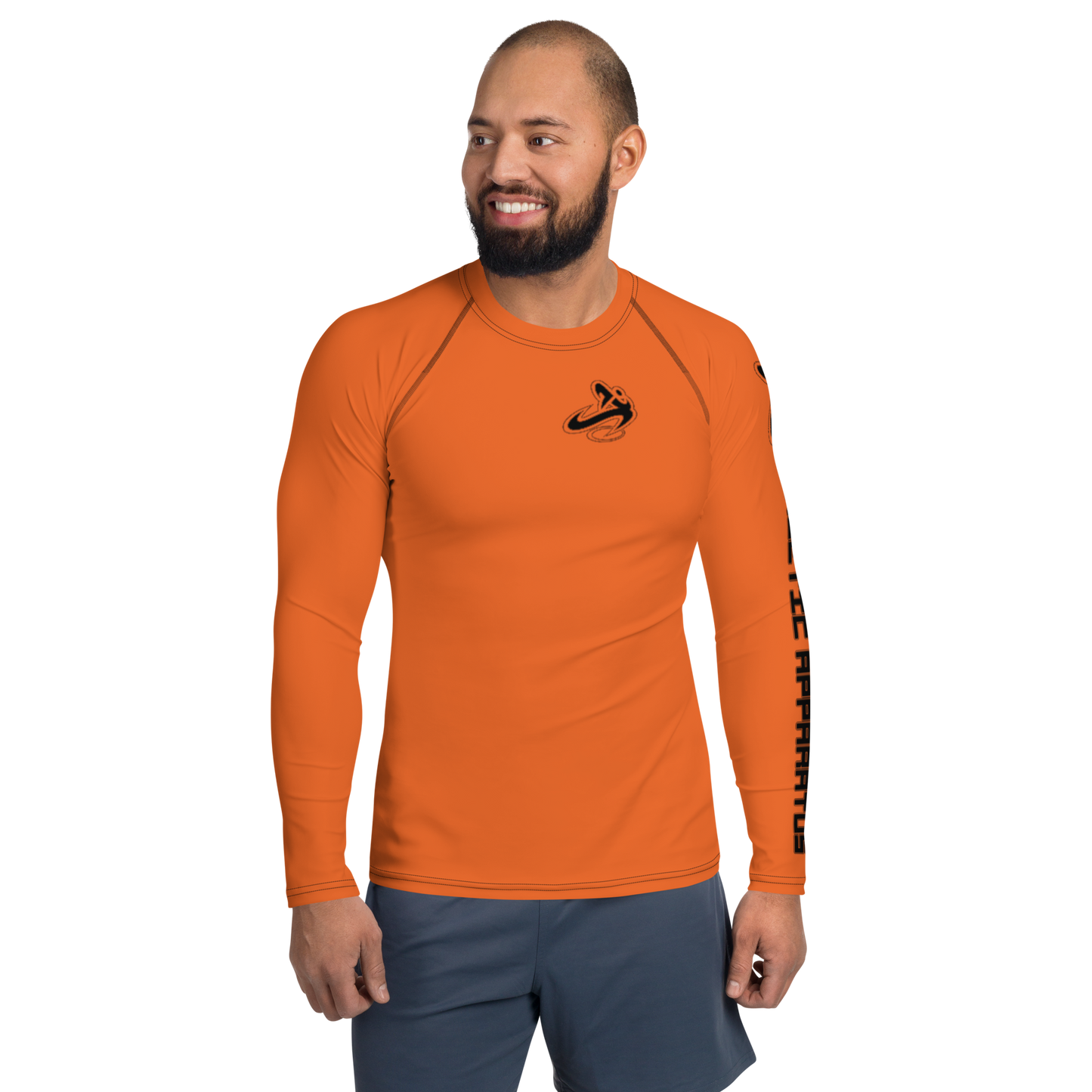 
                  
                    Athletic Apparatus Orange Black Logo Men's Rash Guard
                  
                