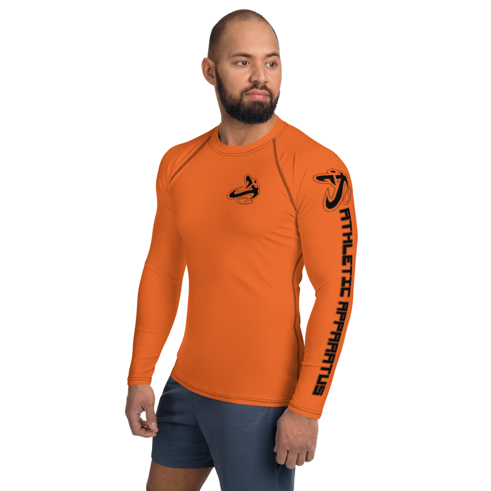 
                      
                        Athletic Apparatus Orange Black Logo Men's Rash Guard
                      
                    