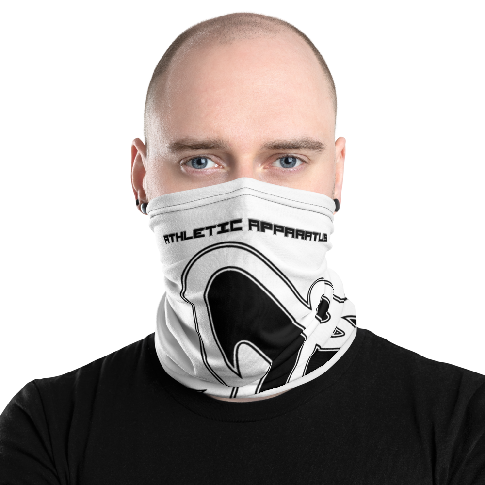 
                      
                        Athletic Apparatus White Black logo V2 Neck Gaiter - Athletic Apparatus
                      
                    